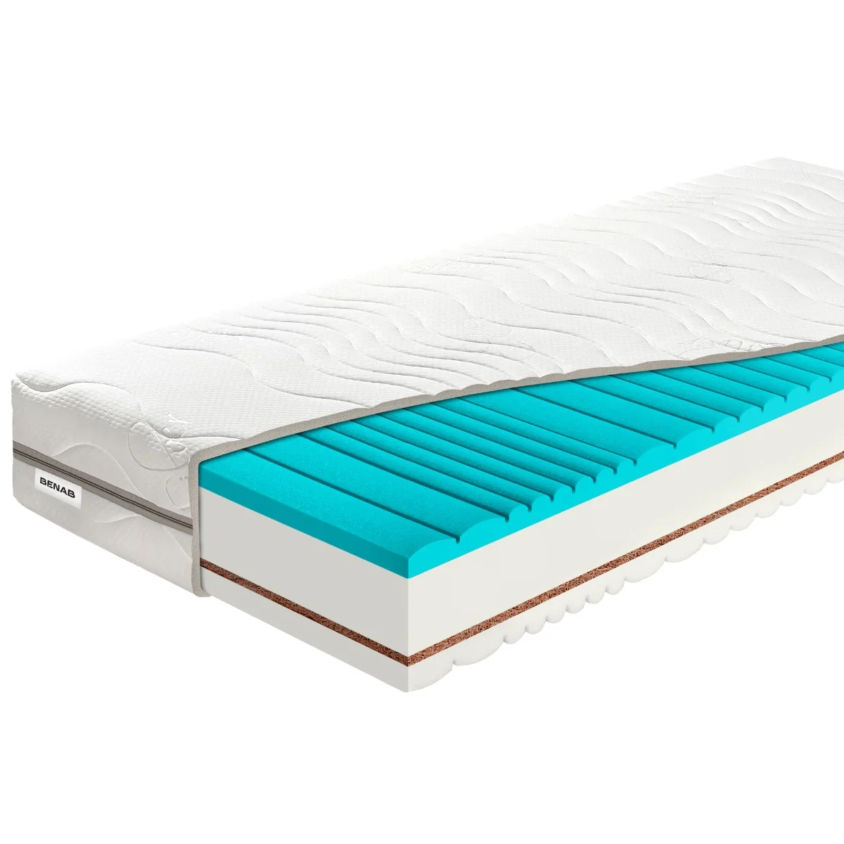 Matrac Benab King Visco 20 HR H3 / H5 200 x 200 cm Matrac z pamäťovej peny 20 cm sendvičový zónová  ortopedické