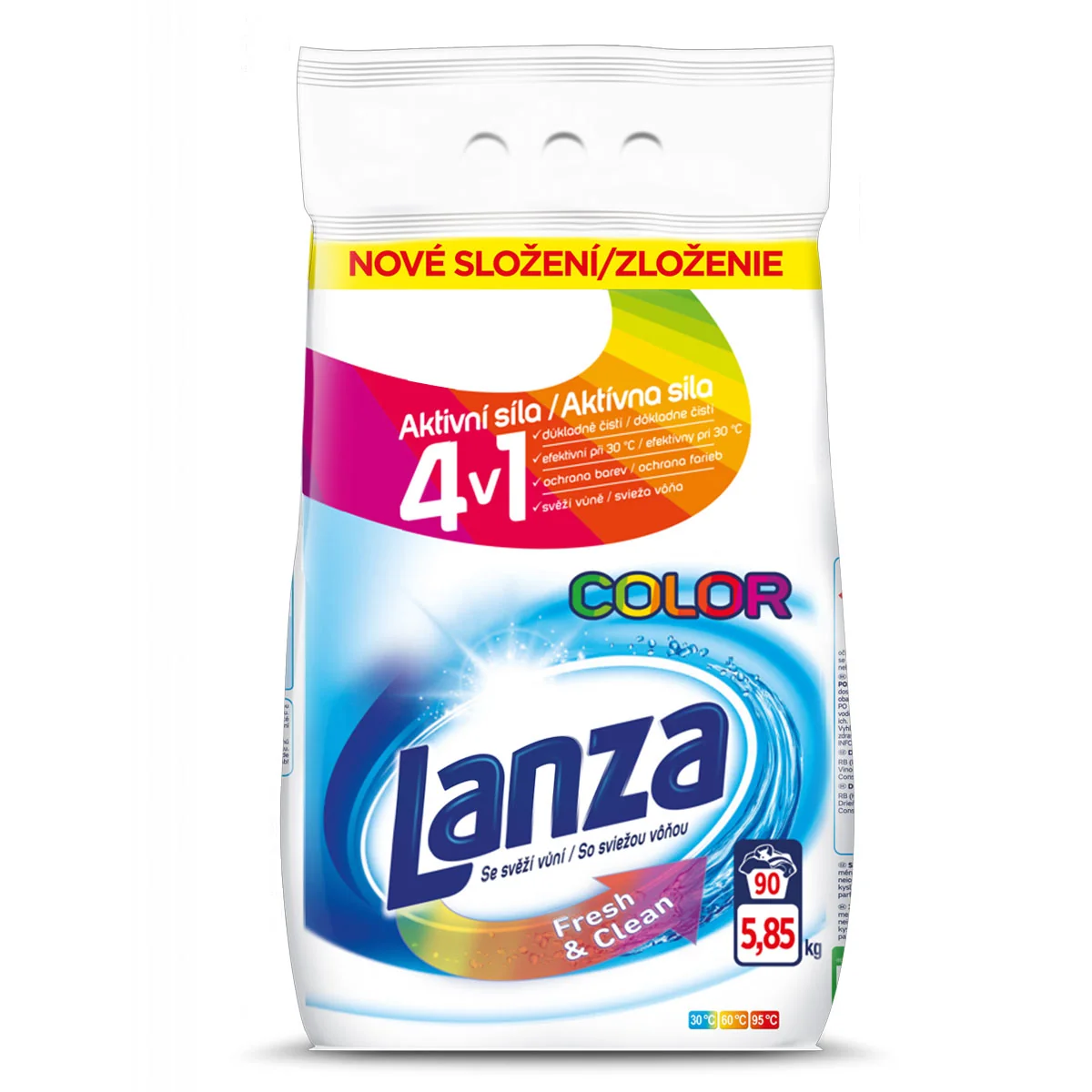 LANZA prací prášok 5,85kg / 90 praní Color 5,85kg / 90 praní, prášok na pranie