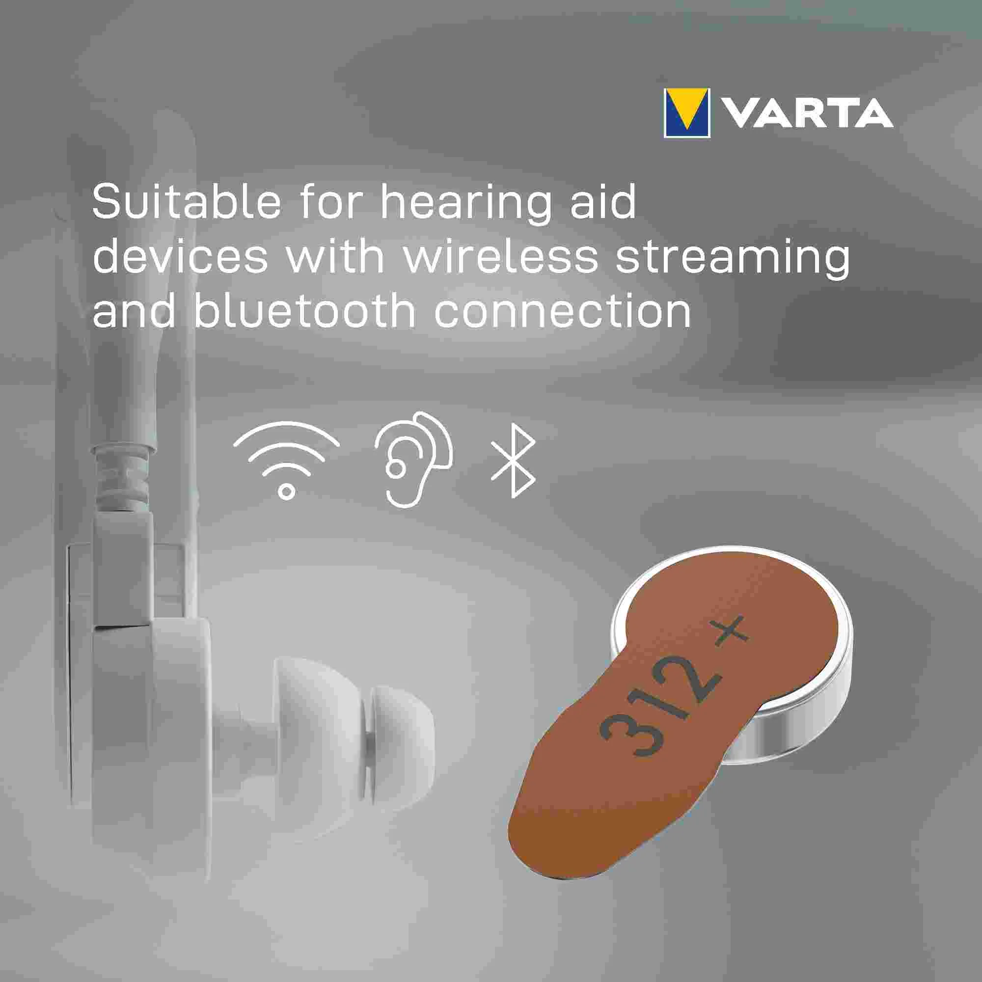 VARTA Hearing Aid Battery 312 BLI 6 1×6 ks, batérie do načúvacích prístrojov