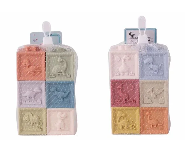 Kocky sada eko plast 6ks 5cm