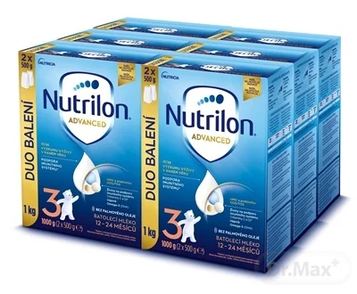Nutrilon Advanced 3 6×1000 g, dojčenské mlieko