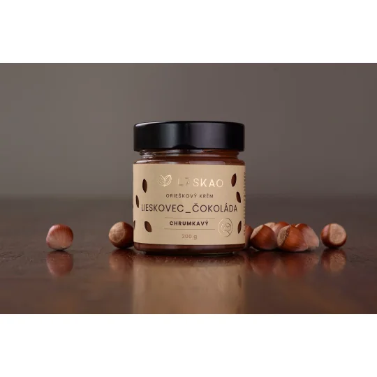 Laskao Orechový krém čokoláda lieskovec 1×200 g, orechový krém