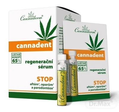 Cannaderm CANNADENT regeneračné sérum 10×1,5 ml, na afty a opary