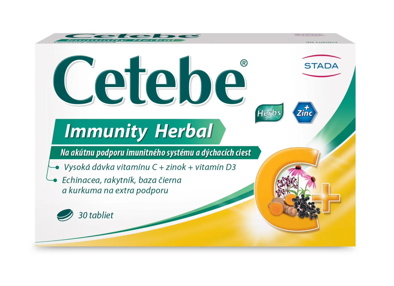 Cetebe Immunity Herbal 1×30 tbl, výživový doplnok