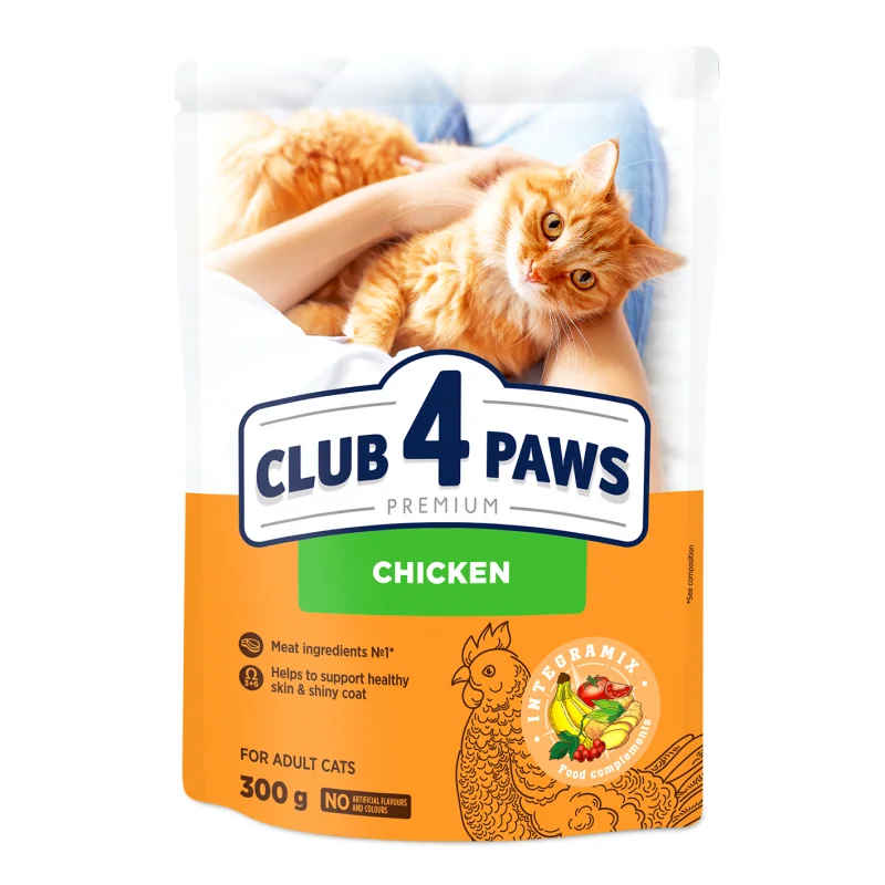 CLUB 4 PAWS Premium Kura pre dospelé mačky 300 g (9795) 