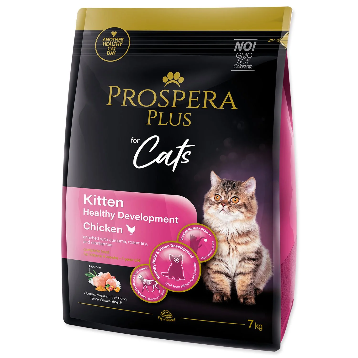 Krmivo Plus Kitten Chicken Healthy Development 7kg 7kg