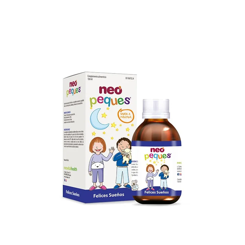 Neo Peques Sladké sny - Prírodný sirup pre deti s medovkou, lipou, vitamínom B6 a magnéziom, 150 ml