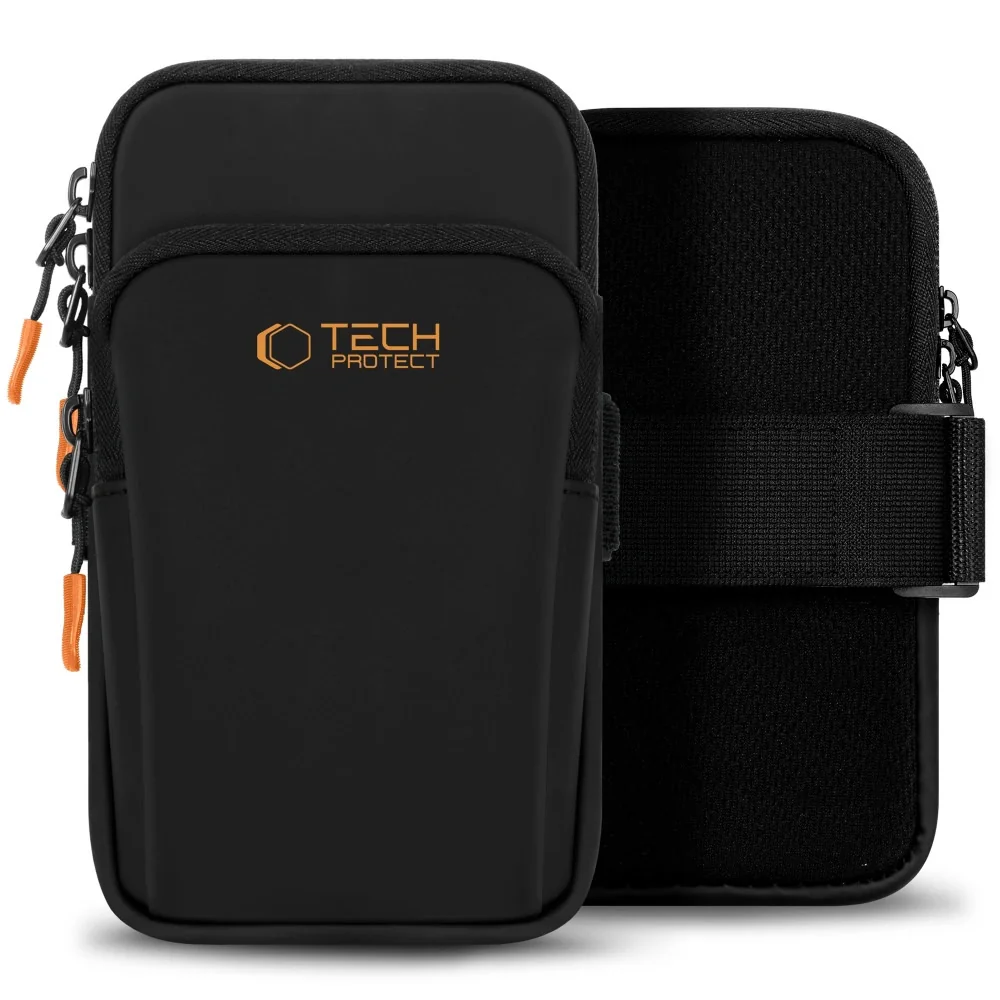 Tech-Protect M7 bežecké puzdro, čierne/oranžové