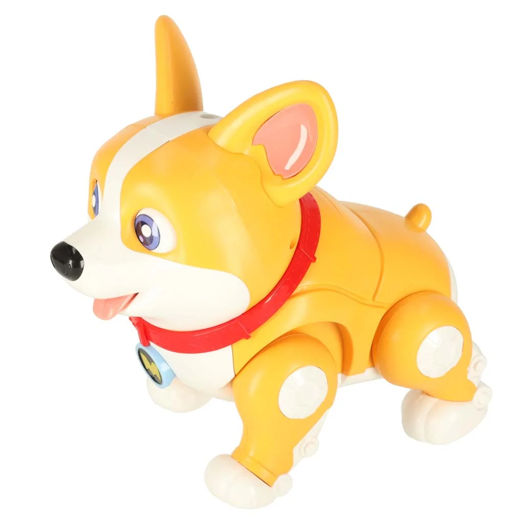 Interaktívny psík Corgi – svietiace ušká a hudba