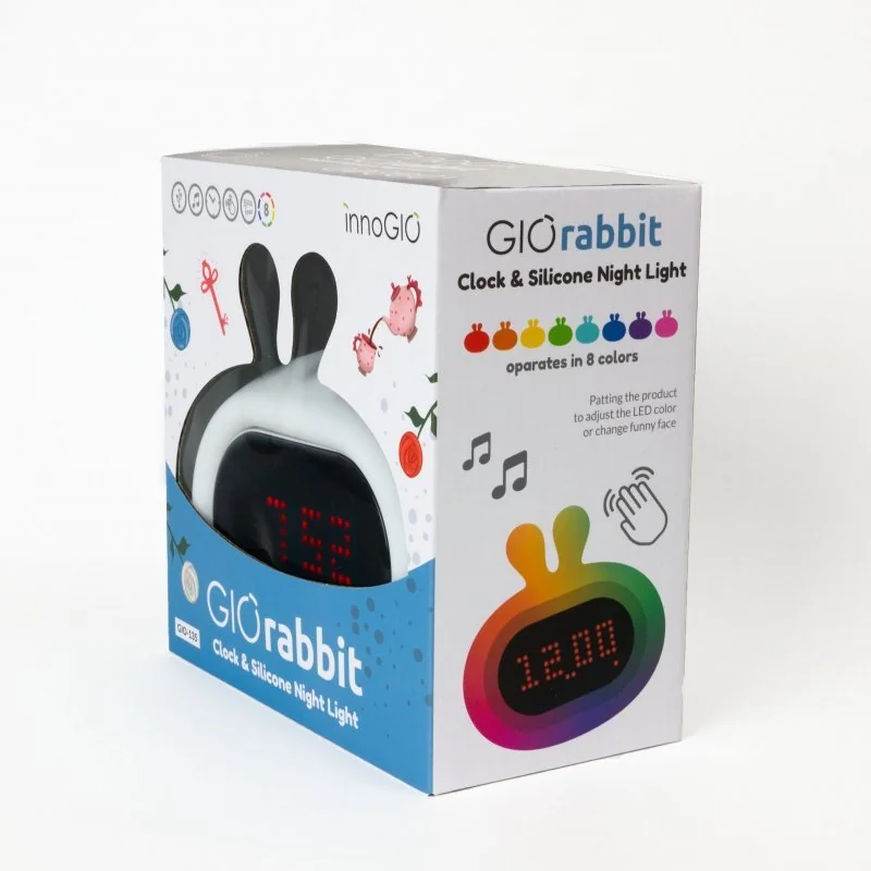 innoGIO budík a lampička Rabbit