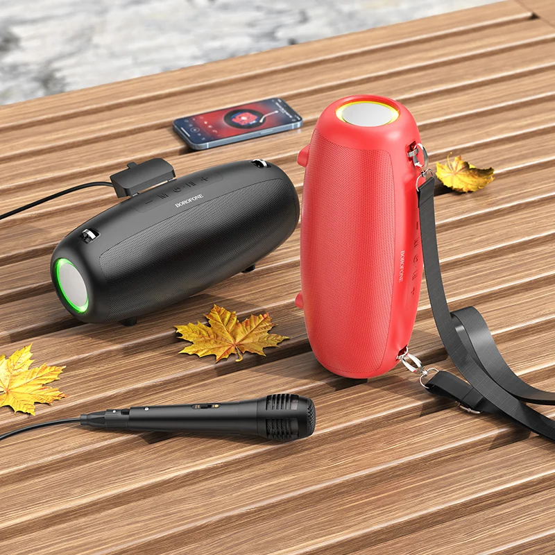 Borofone BP13 bluetooth bezdrôtový reproduktor + mikrofón, čierny