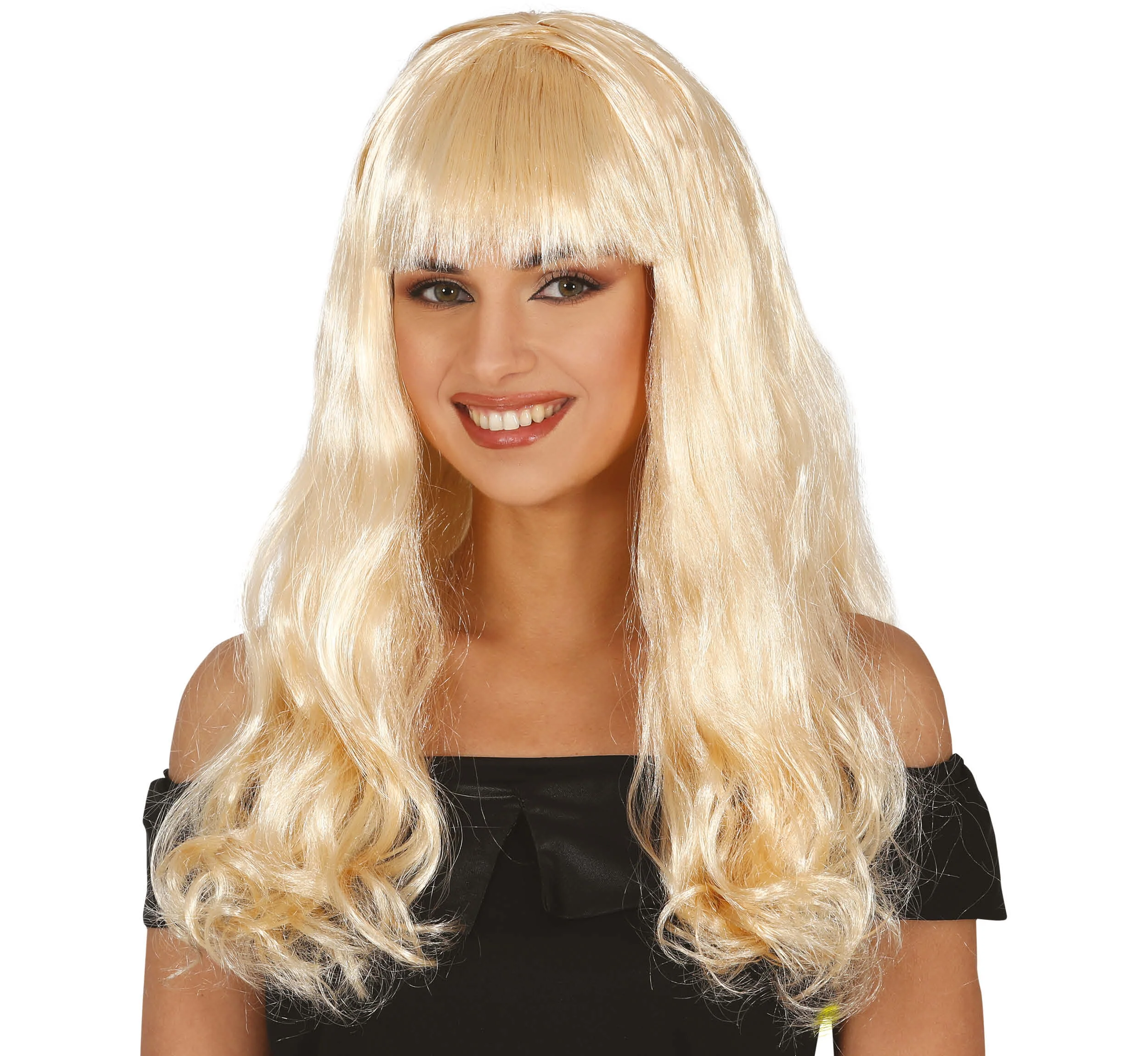 Dámska parochňa blond vlnitá s ofinou