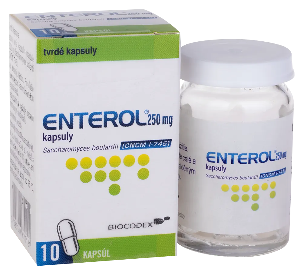 Enterol 250 mg kapsuly 1×10 cps, pomoc pri hnačkových stavoch
