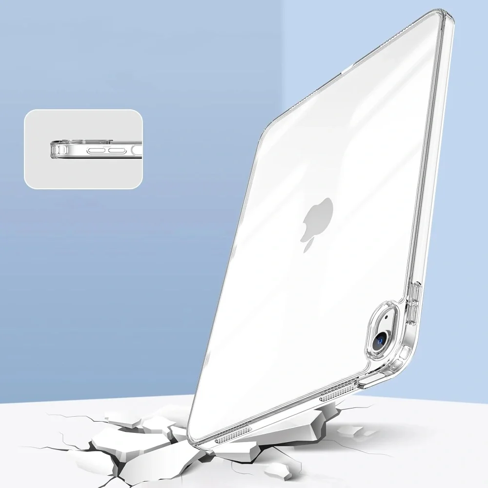 Tech-Protect Flexair Hybrid puzdro na iPad 10.9'' 10gen 2022 / 11'' 11gen 2025, priesvitné gen 2025, priesvitné