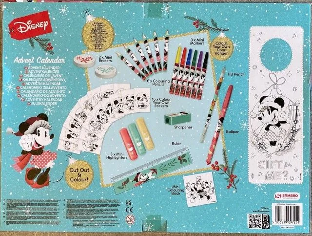 Alltoys adventný kalendár Disney Minnie 1×1 ks, adventný kalendár