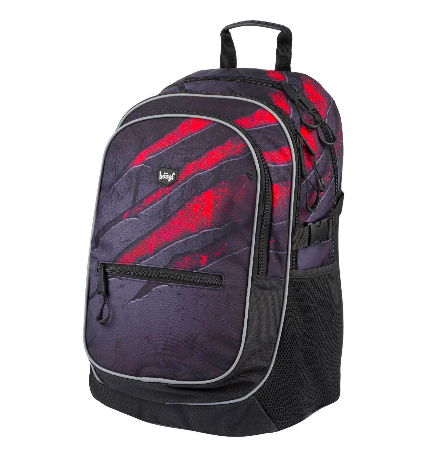 Baagl Školský batoh Core Láva čierny, ergonomický