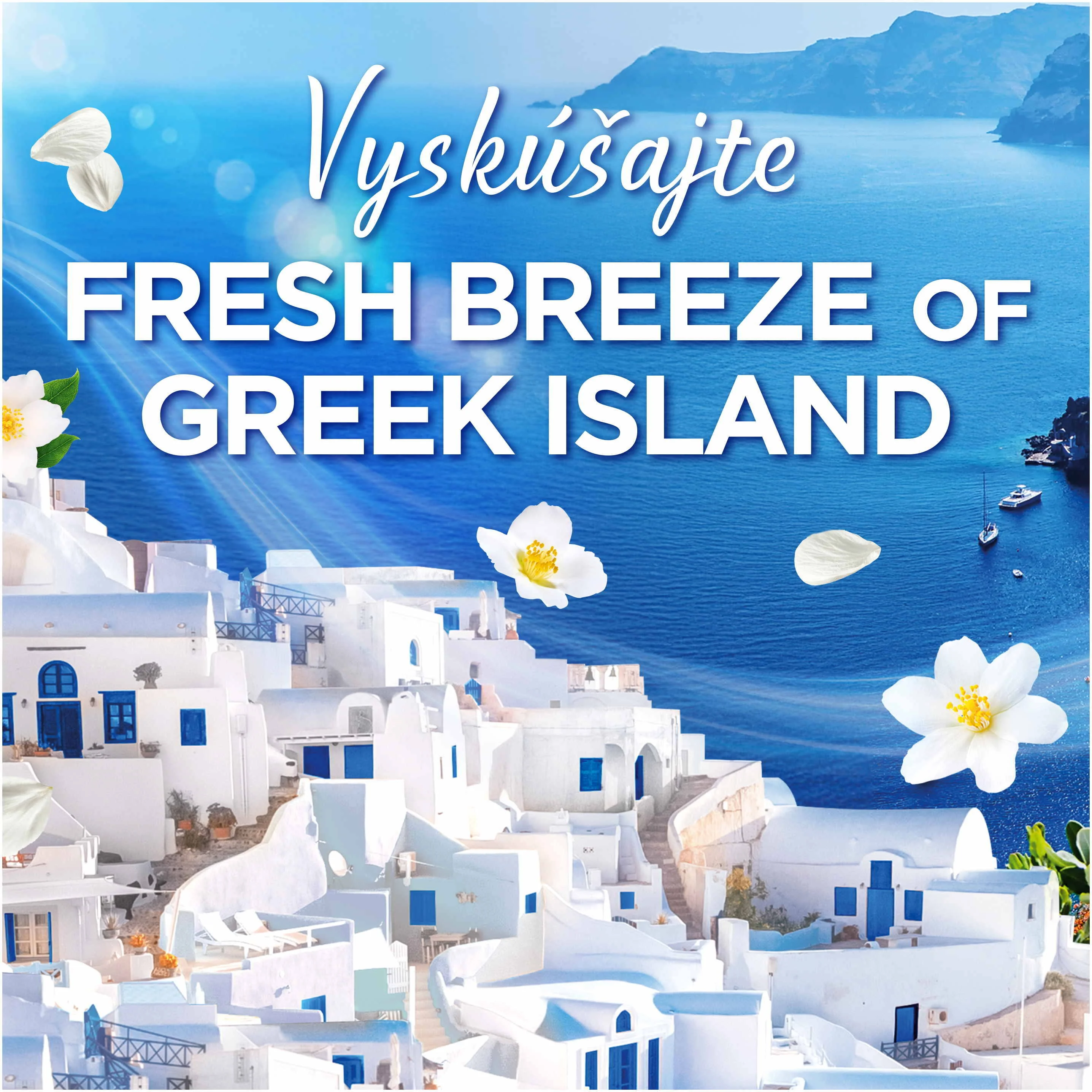 Ariel Fresh Breeze Of Greek Island prací gél, 40 praní 1,8 l