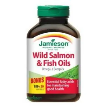 Jamieson Salmon Omega-3 komplex z lososa a rybích olejov 1×200 cps, 180+20 cps zadarmo