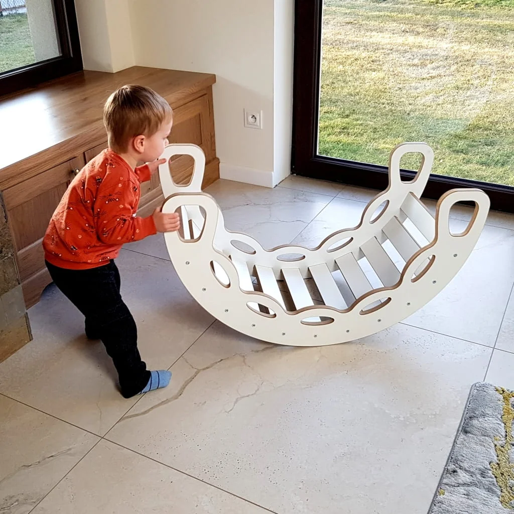 Hojdačka+ stena/šmýkľavka montessori 14