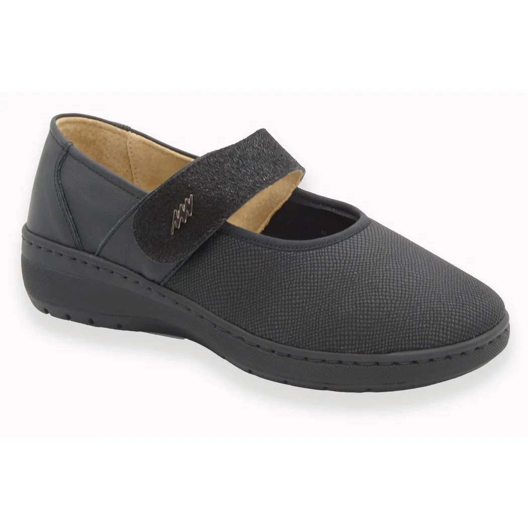 OLIVA 9108 dámske strečové baleríny, čierne, veľkost: 41