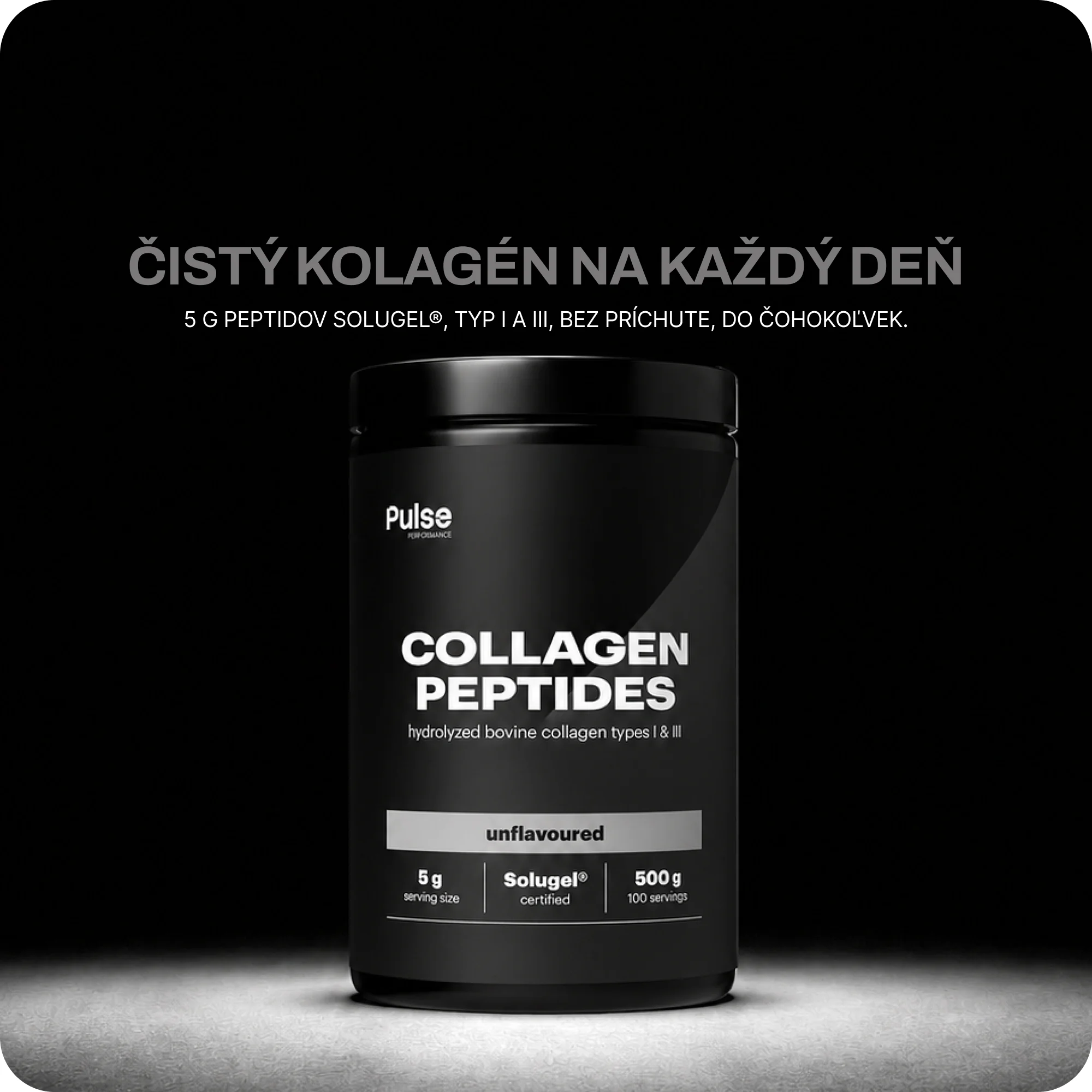 Pulse Collagen Peptides bez príchute 500 g