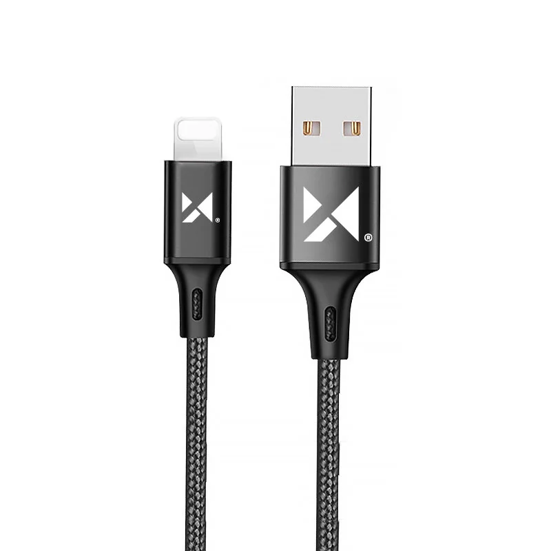 MG kábel USB / Lightning 2.4A 1m, čierny
