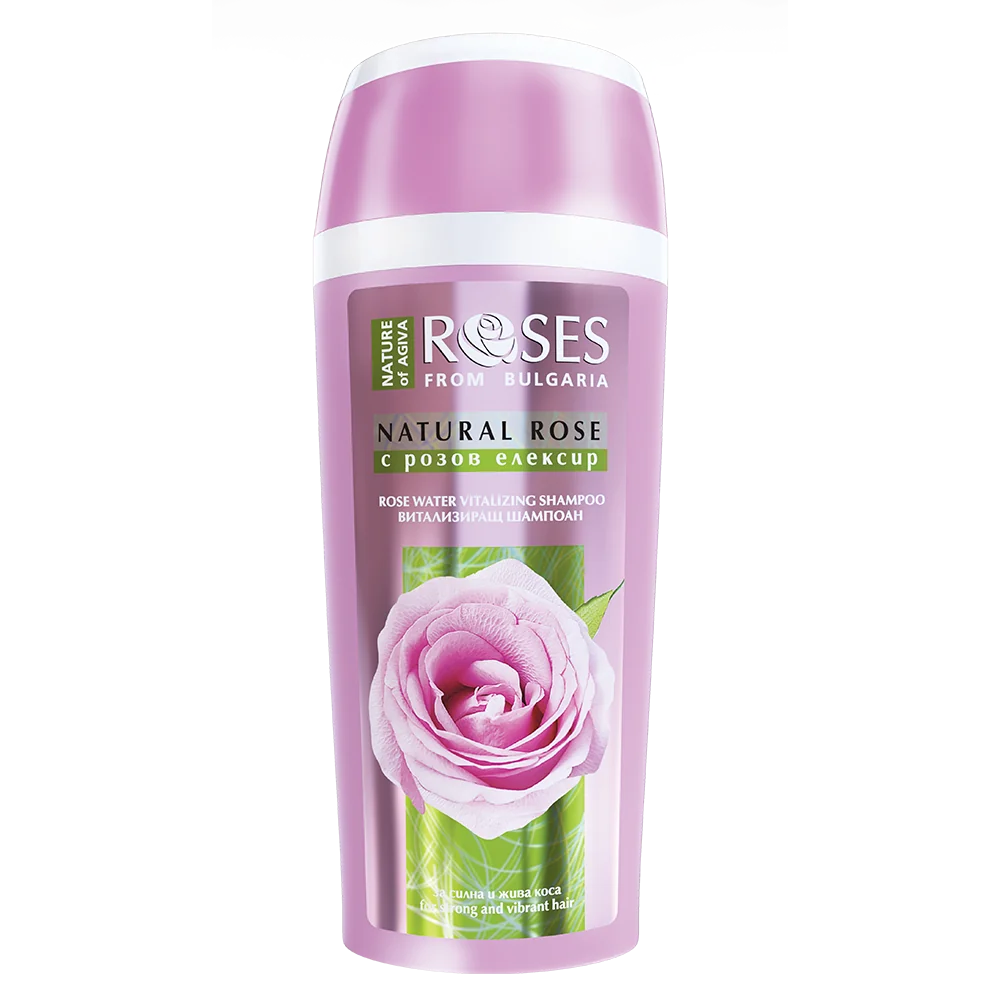 Vitalizujúci šampón pre silné vlasy s ružovým elixírom 250 ml - NATURE OF AGIVA