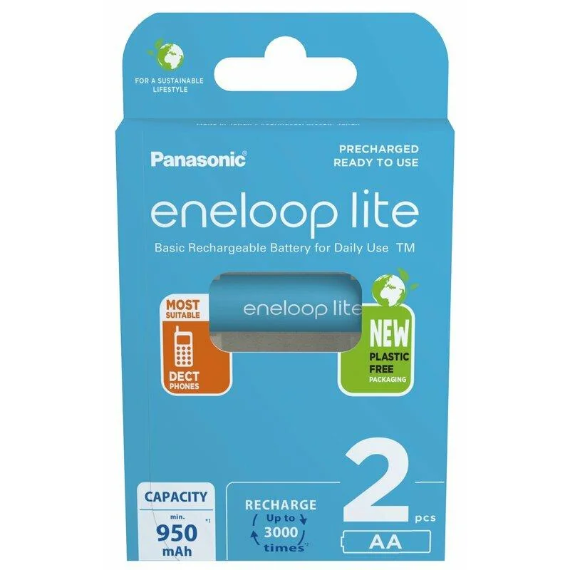 Panasonic Eneloop Lite AA 950mAh nabíjacie batérie 2ks (BK-3LCCE/2BE) 