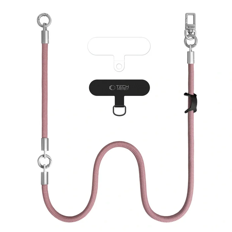 Tech-Protect C10S Crossbody Strap šnúrka na mobil, ružová