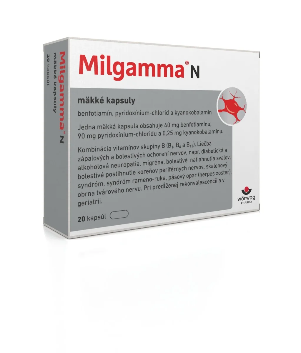 Milgamma N 1×20 cps, liek na liečbu neuropatie