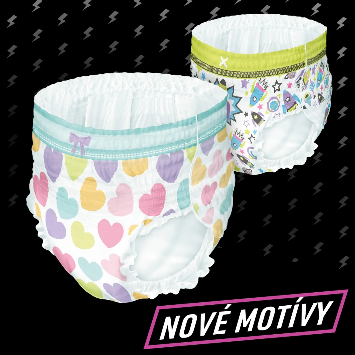 Ninjamas Pyžamové nohavičky Vesmírne lode, 10 Pyžamových Nohavičiek, 7 Rokov, 17kg-30kg 1×10 ks, plienkové nohavičky