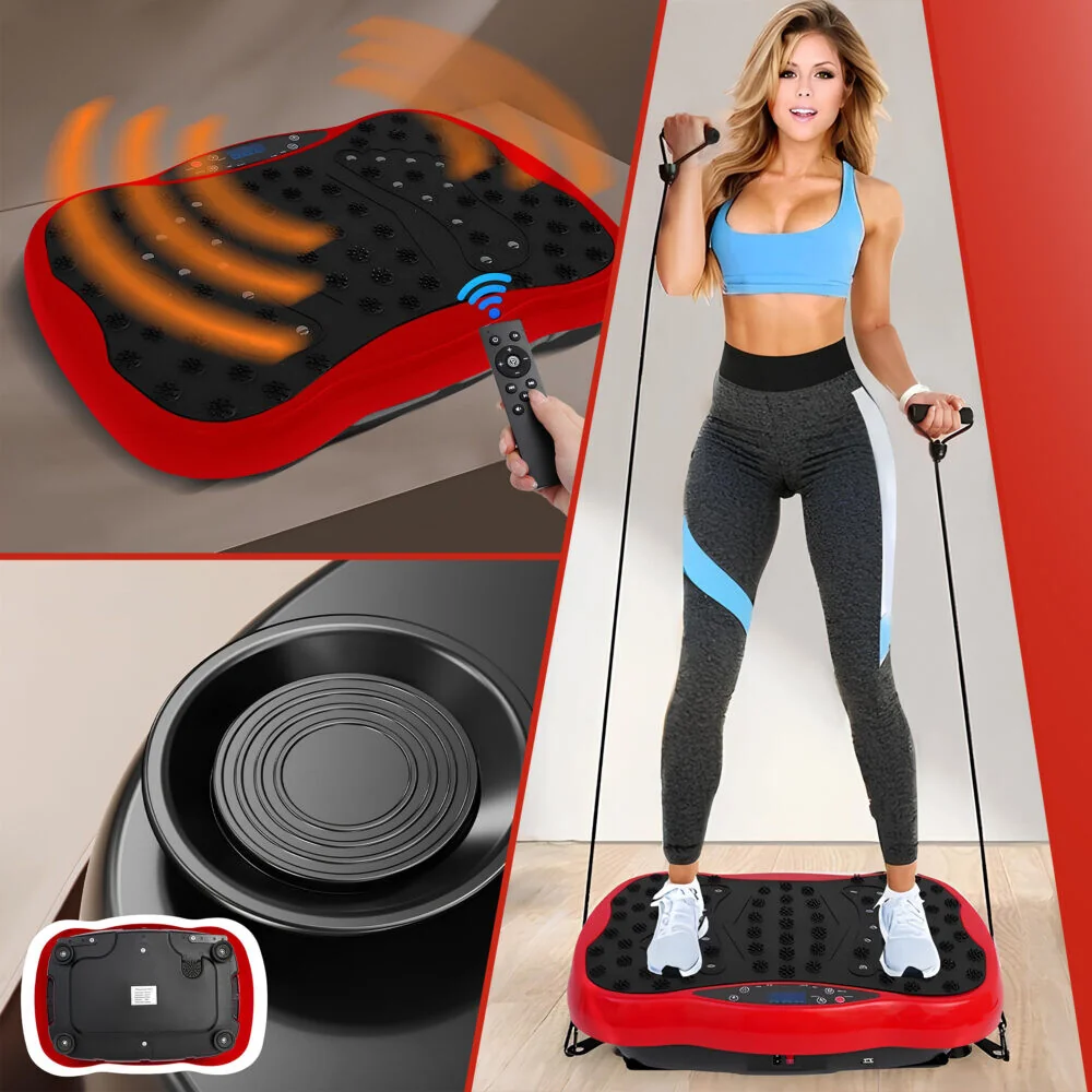 Vibračná plošina Vibro Slim 550 s diaľkovým ovládaním - čierna