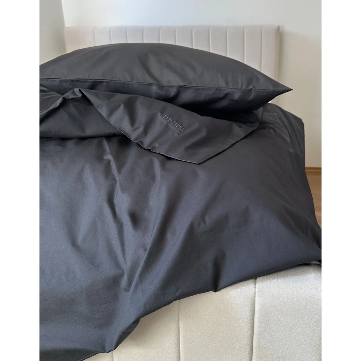 Obliečky organická bavlna Aine tmavosivé rozmer: obliečka na vankúš 50 x 65 cm