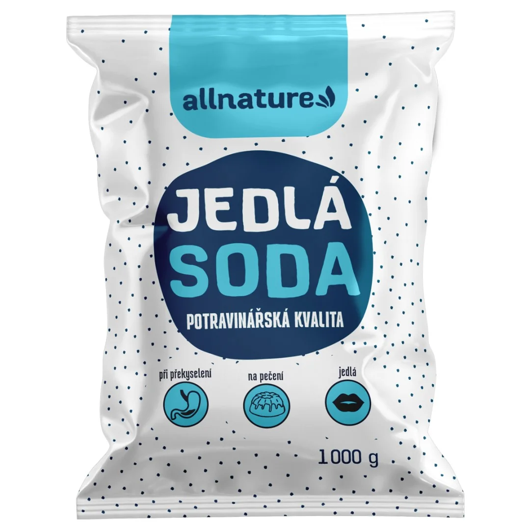 Allnature JEDLÁ SÓDA 1×1000 g, jedlá sóda