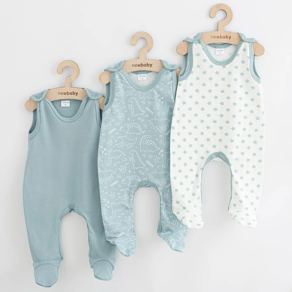 Dojčenské dupačky New Baby Classic II Uni 3ks mätové 68 (4-6m),