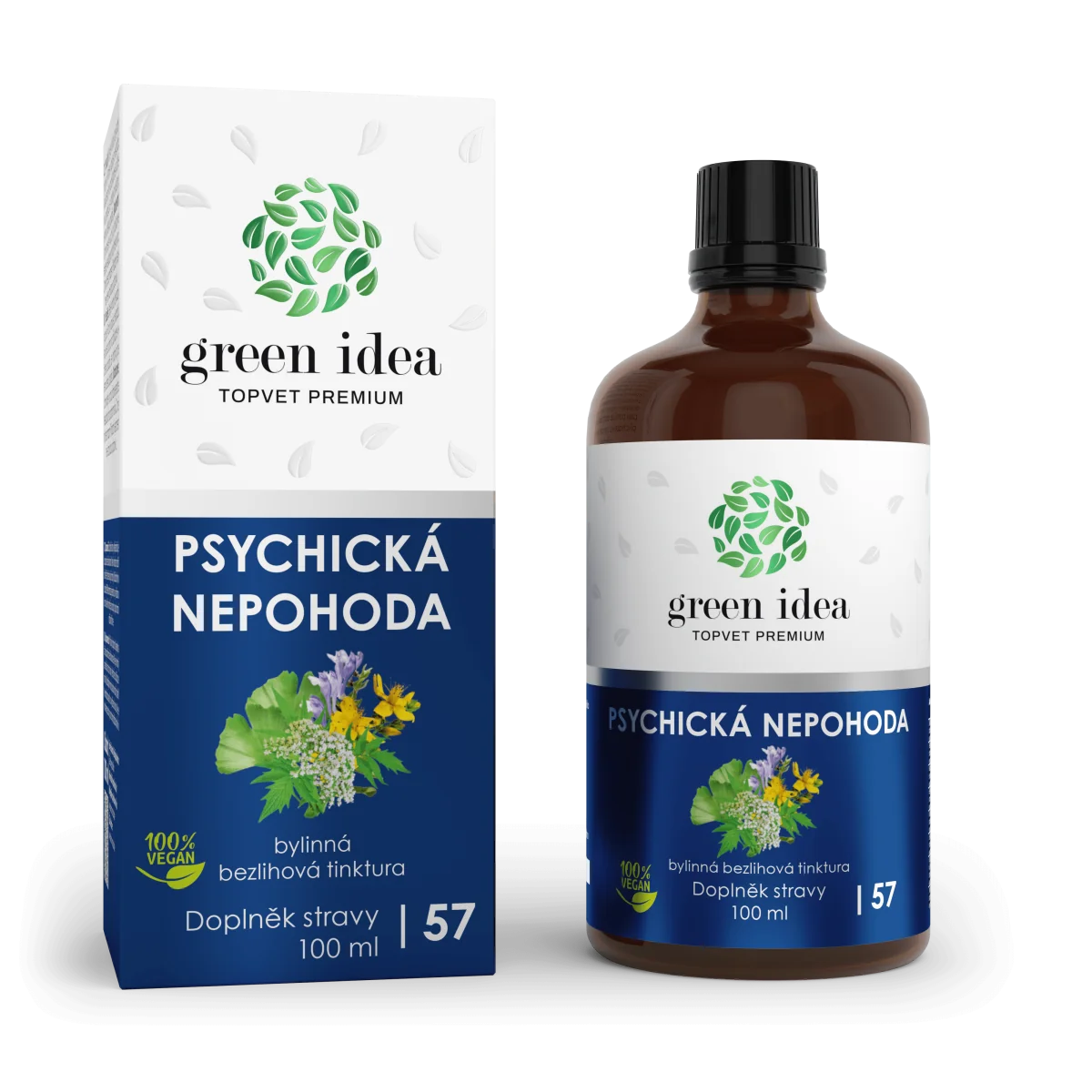 Psychická nepohoda - bezliehová tinktúra 100 ml - Green idea