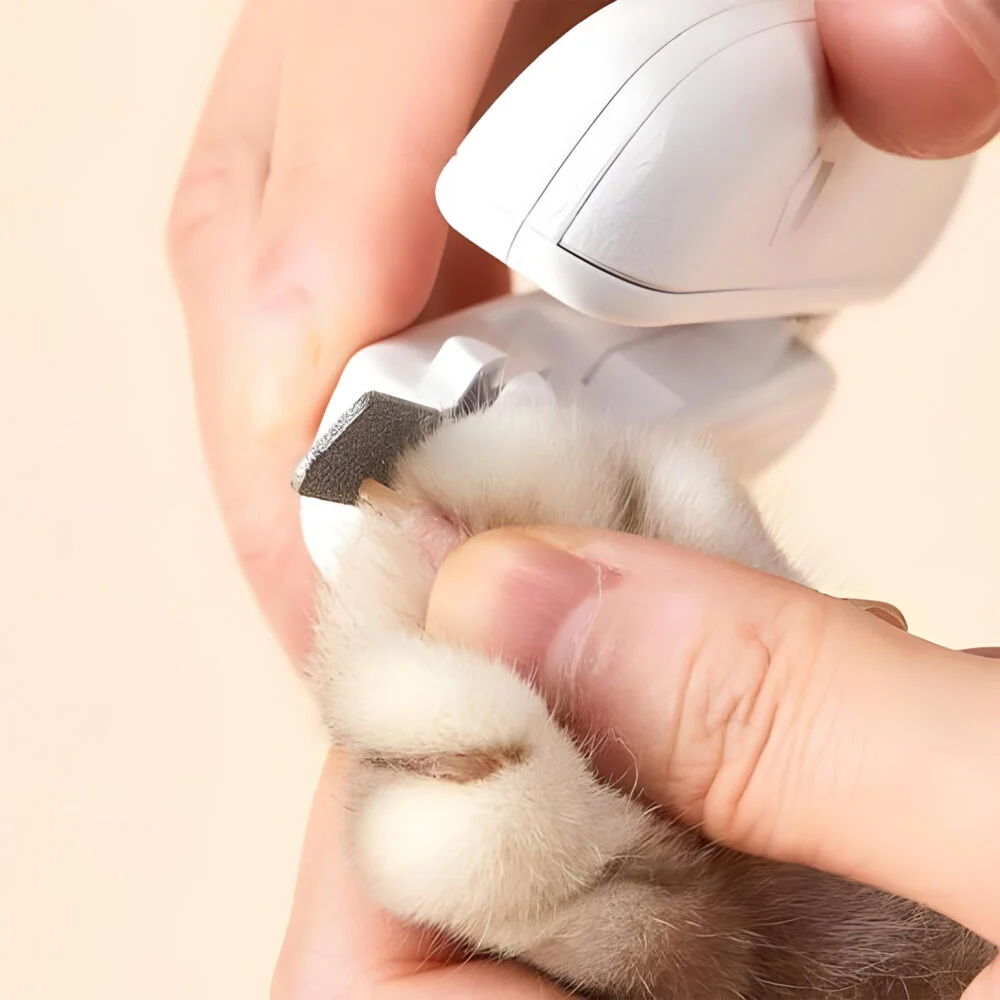 MG Pet Clipper elektrický zastrihávač pazúrov pre mačky a psy, biely