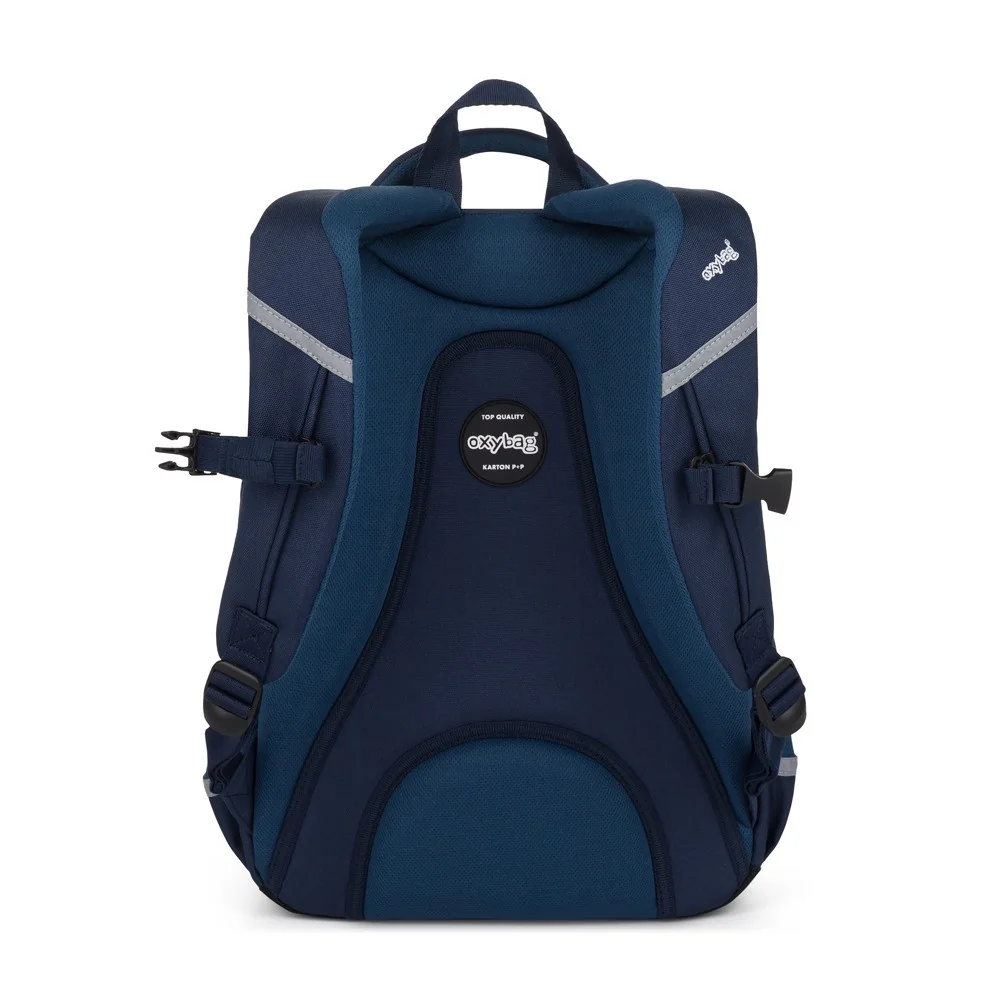 Študentský batoh OXY SCOOLER Blue Modrý, ergonomický