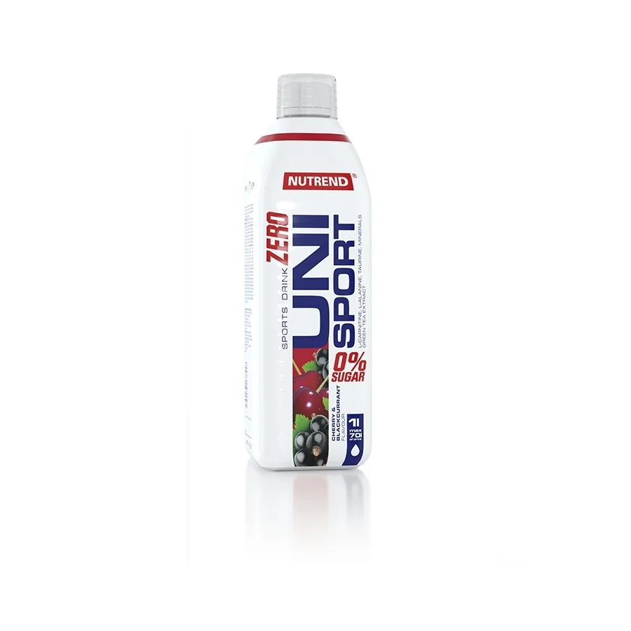 Nutrend UNISPORT ZERO - višňa + čierna ríbezľa, 1000 ml