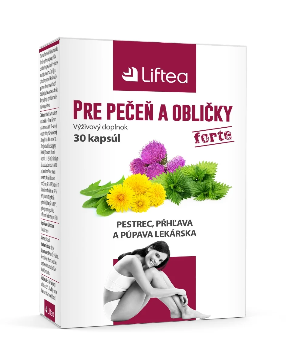 LIFTEA Pečeň a obličky 1×30 cps, výživový doplnok