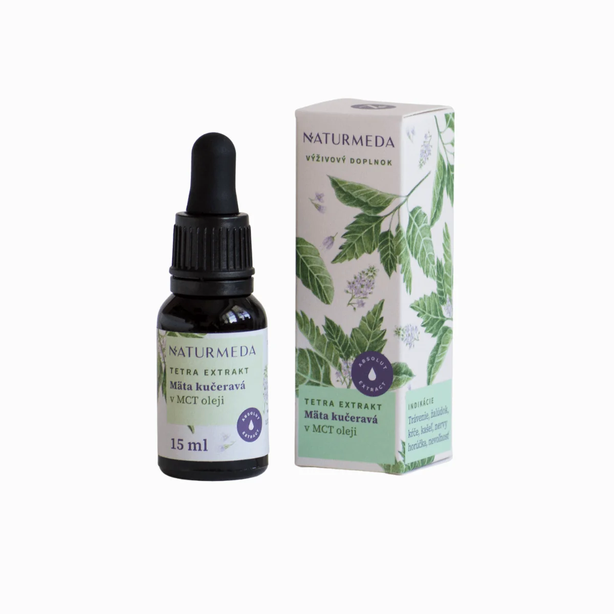 Mäta kučeravá – Tetra bylinný extrakt – 15 ml – Naturmeda