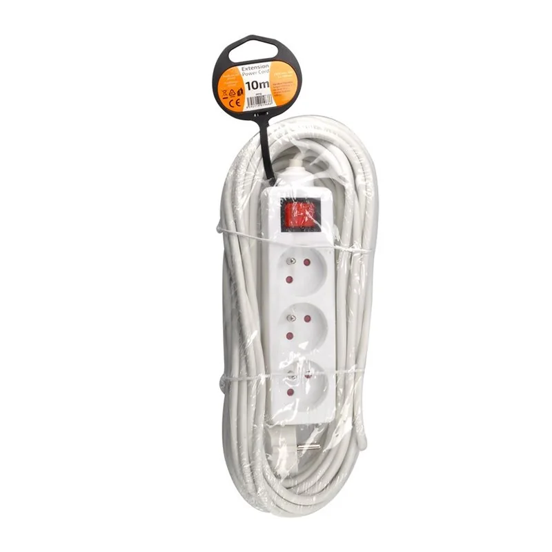 Predlžovací kábel 10m/3z+V PK103V