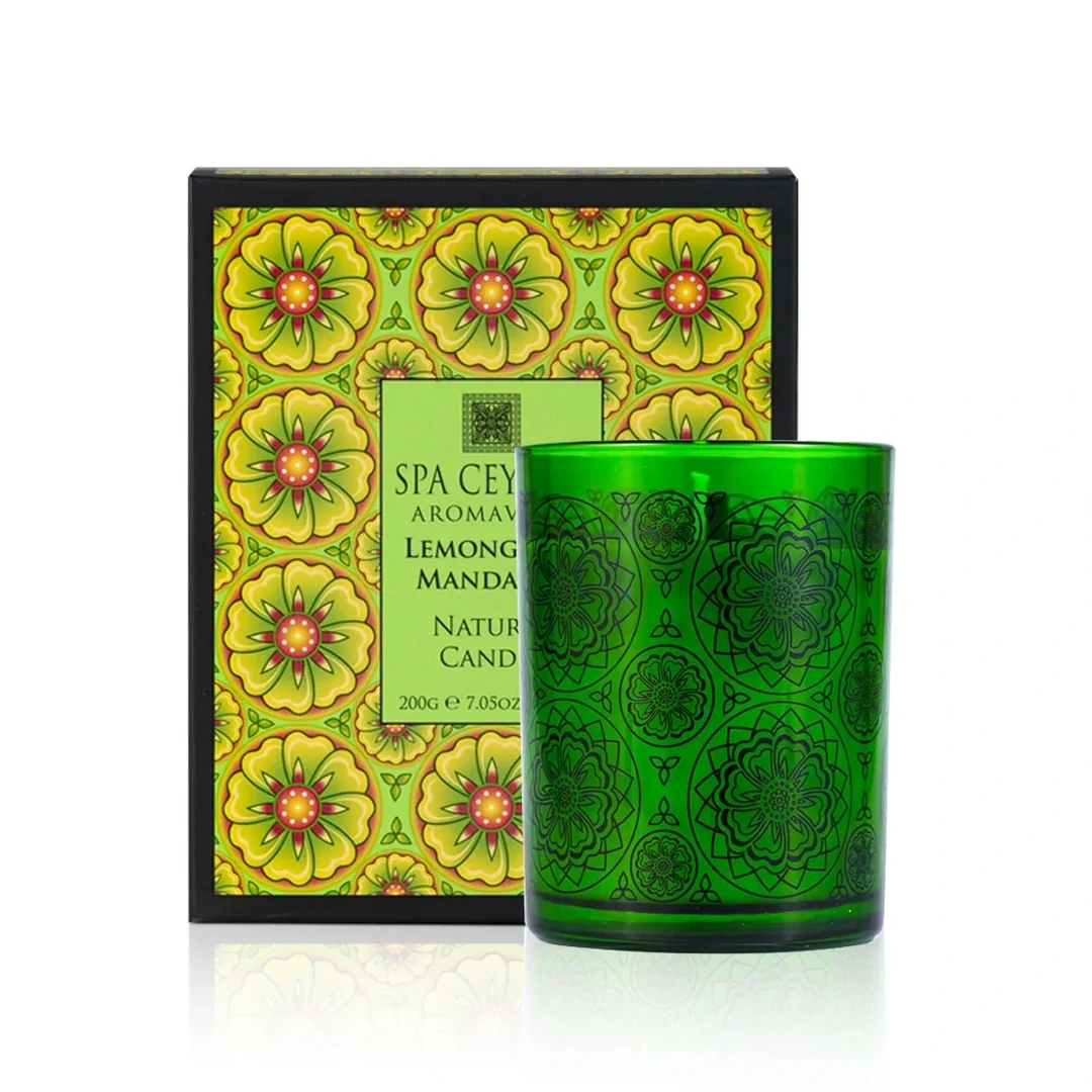 Prírodná aromatická sviečka Lemongrass Mandarin 200 g, citrónová tráva