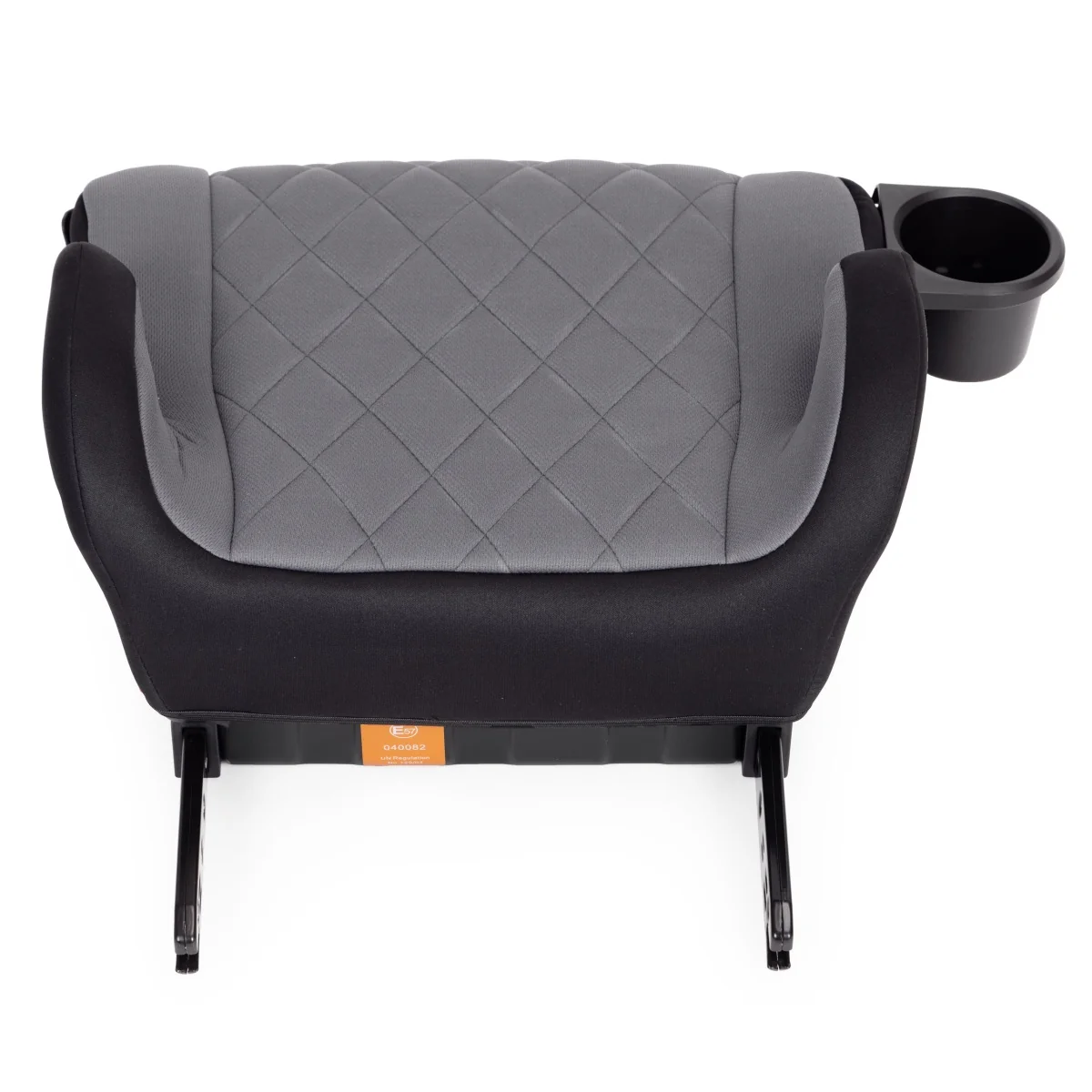 Detský autopodsedák do auta s ISOFIXom a držiakom na nápoje i-Size 125–150 cm, sivý