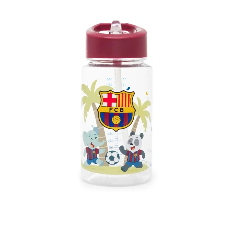 Miniland Kiddie Bottle FC Barcelona detská fľaša so slamkou 450 ml, Tritan, ML15111