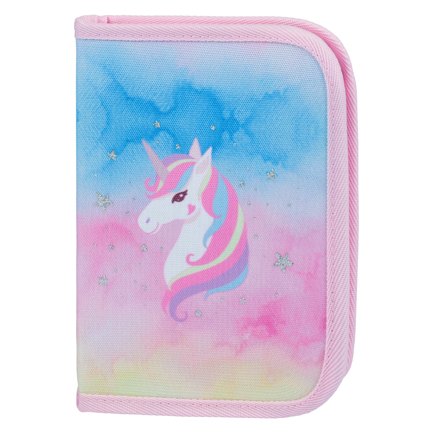 Baagl školský peračník jednoposchodový Rainbow Unicorn