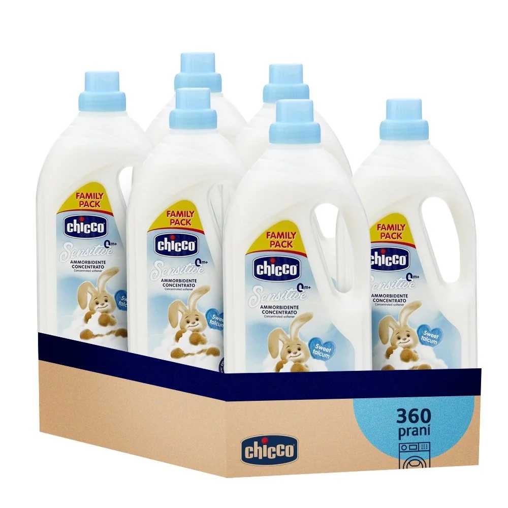6x Aviváž koncentrovaná Baby Sensitive Sladký púder 1,5 l (60 praní)