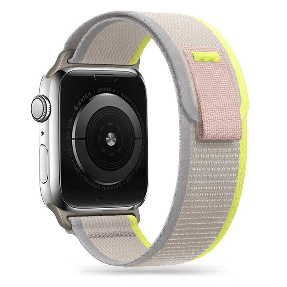 Tech-Protect Nylon remienok na Apple Watch 38/40/41mm beige