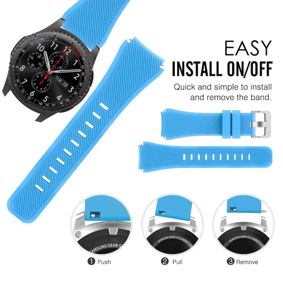 BStrap Silicone Sport remienok na Garmin Vivoactive 4 grep orange