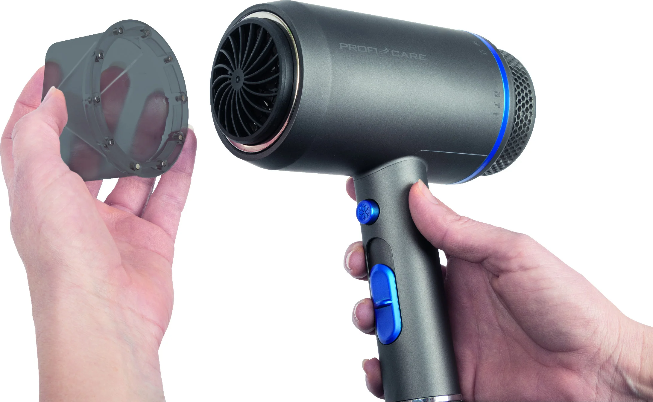 ProfiCare HT 3082 fén na vlasy s ionizáciou, 1800 W, magnetický difuzér
